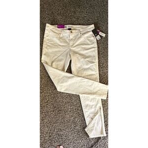 Size 12 new with tag denim legging super stretchy, mid rise, fitted hip and thig